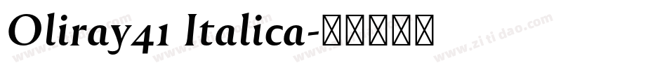 Oliray41 Italica字体转换